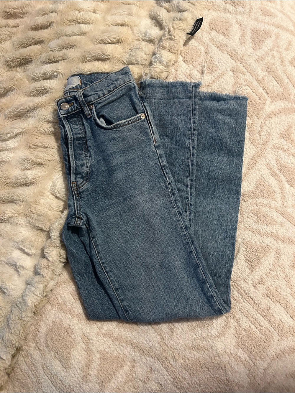 Free People Vintage Wash Straight-Leg Jeans